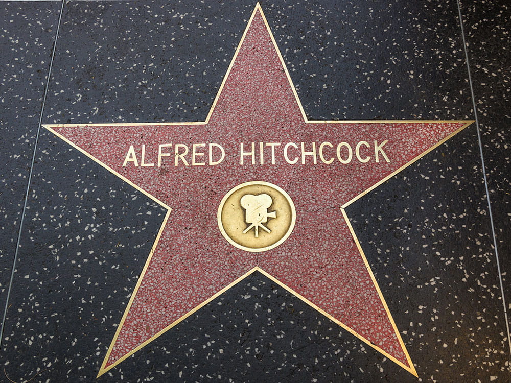 Звезда Альфреда Хичкока на аллее славы в Голливуде